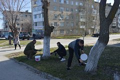 В Шиханах прошли массовые субботники