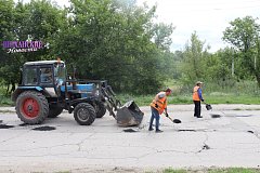 На шиханских улицах идет ямочный ремонт