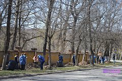 Шиханская медико-санитарная часть вышла на субботник