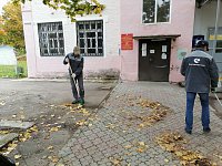 В Шиханах продолжаются работы по уборке и благоустройству общественных территорий